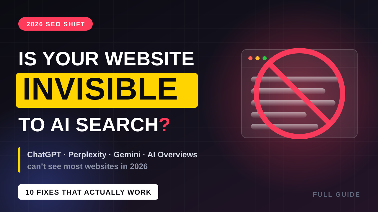 How to Optimize Website for AI Search 2026