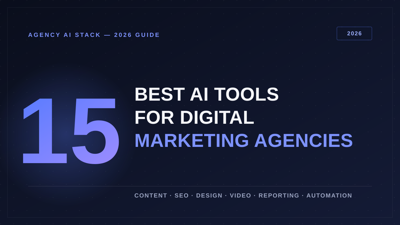 Best AI tools for digital marketing agencies in 2026