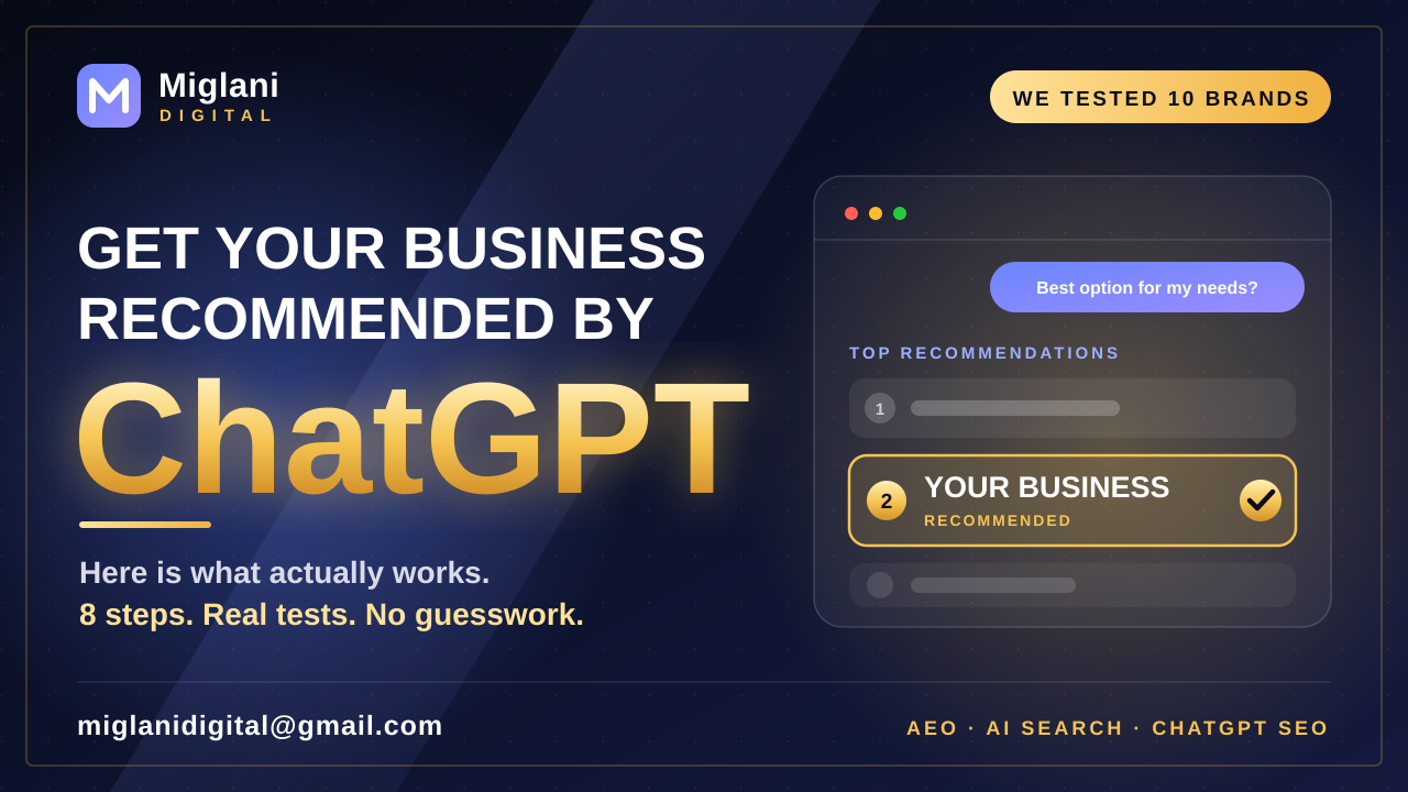 How to get your business recommended by ChatGPT: We tested 10 brands